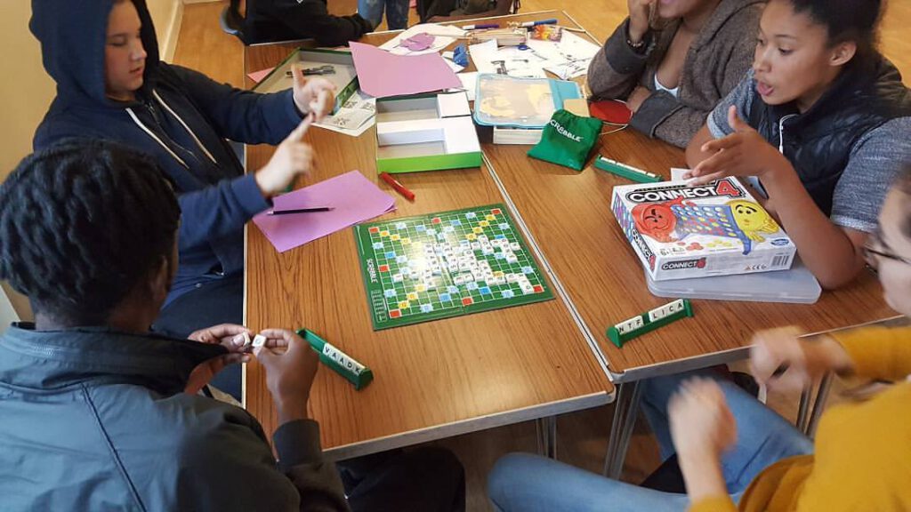 Youth Club scrabble
